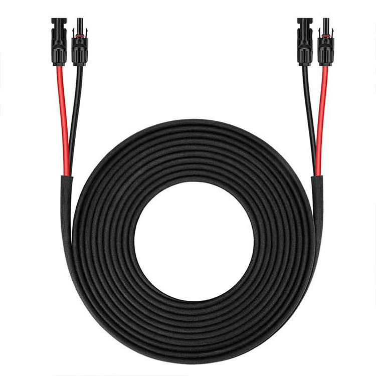 Ku xidh oo Ciyaar 10AWG Dual Conductor Solar Jumper 25Ft